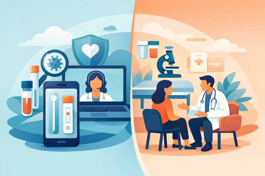 Online STI Testing Versus Clinic Visit